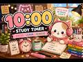 10 Minute Study Timer 🐱 Cute Classroom Focus Timer with Relaxing Lofi Music 🎧✨