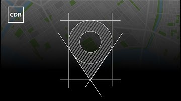 how to create a location pin icon in Coreldraw