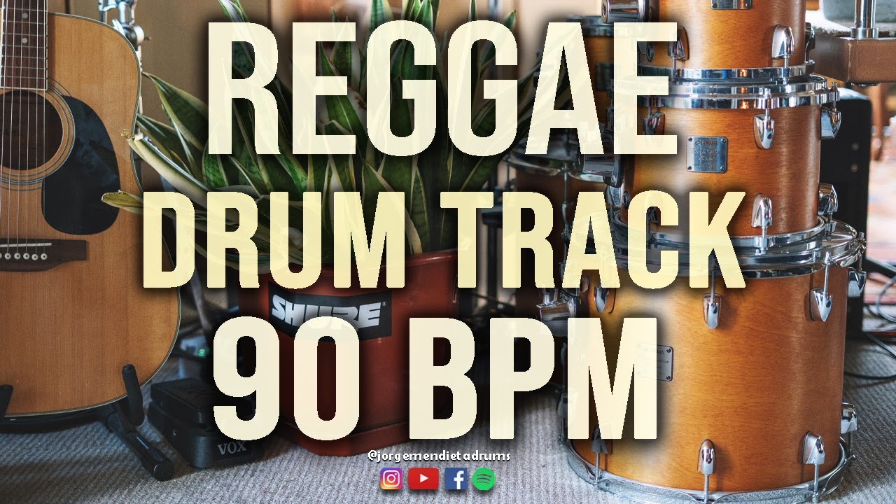 REGGAE DRUM TRACK "CALM" 90 BPM YouTube