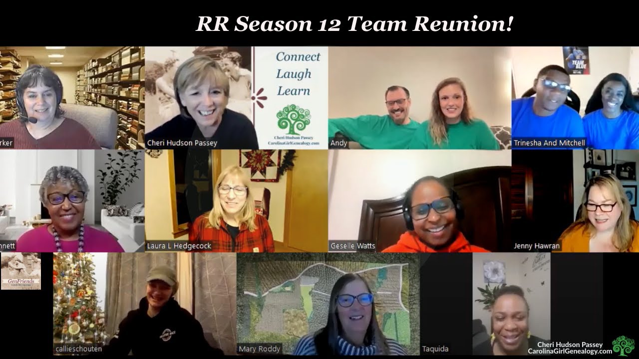 GenFriends Genealogy Chat Show: Season 12 Team Reunion!