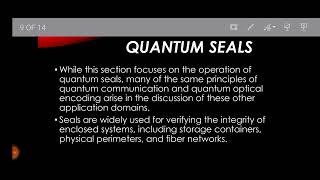 quantum security for physical layer