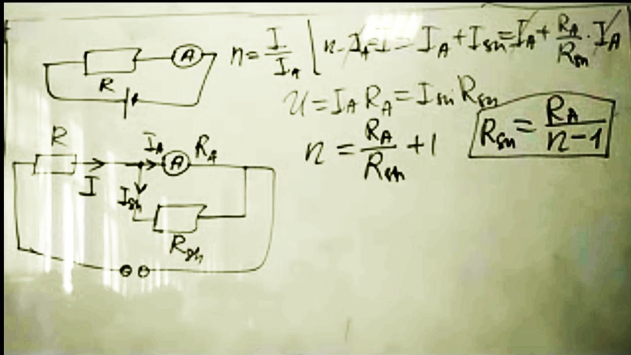52.2 Ampermetrga shunt va voltmetrga qo’shimcha qarshilik ulash
