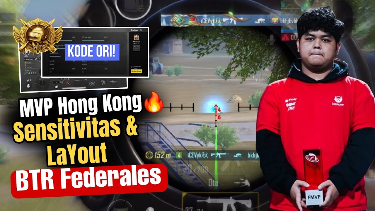 Sensitivitas Terbaik PUBG Mobile | Sensitivitas Btr Federales Terbaru 2025 + Kode Layout PUBG