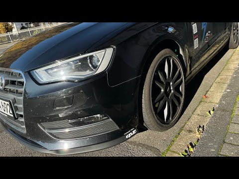 How to install an original EZ Lip front lip spoiler on your Audi A3 Sportback installation DIY