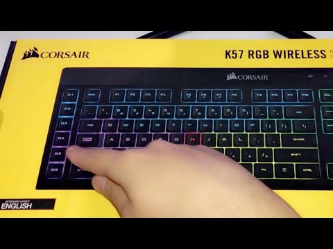 Keyboard Corsair K57 RGB Wireless Unboxing + Review NEW!