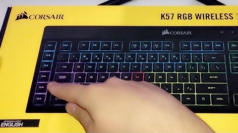 Keyboard Corsair K57 RGB Wireless Unboxing + Review NEW!
