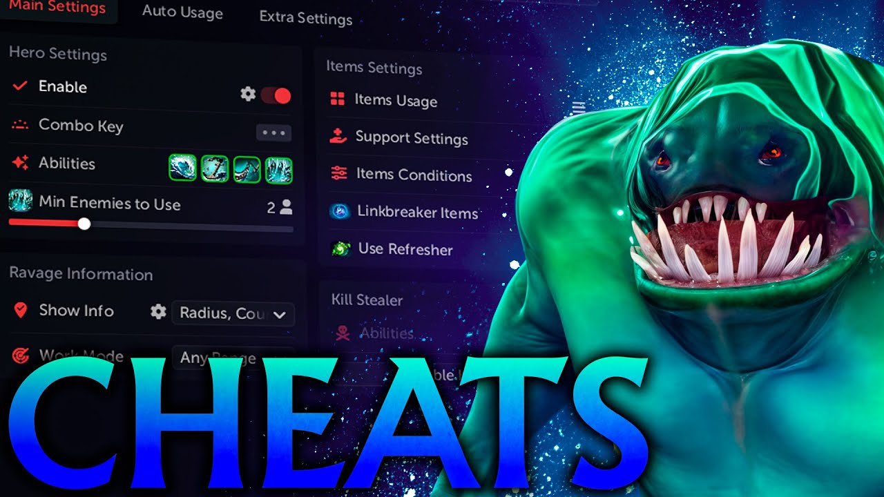 Tidehunter with Cheats Is Absolutely Imba! Umbrella Dota 2