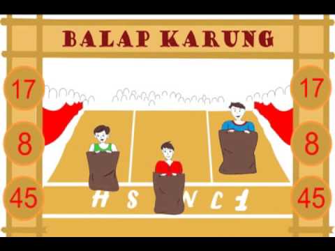  Gambar  Animasi  Lomba  Balap  Karung  Wallpaperall