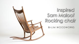 Inspired Sam Maloof rocking chair