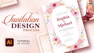 Understanding the Concept of WEDDING INVITATION Design in Adobe Illustrator