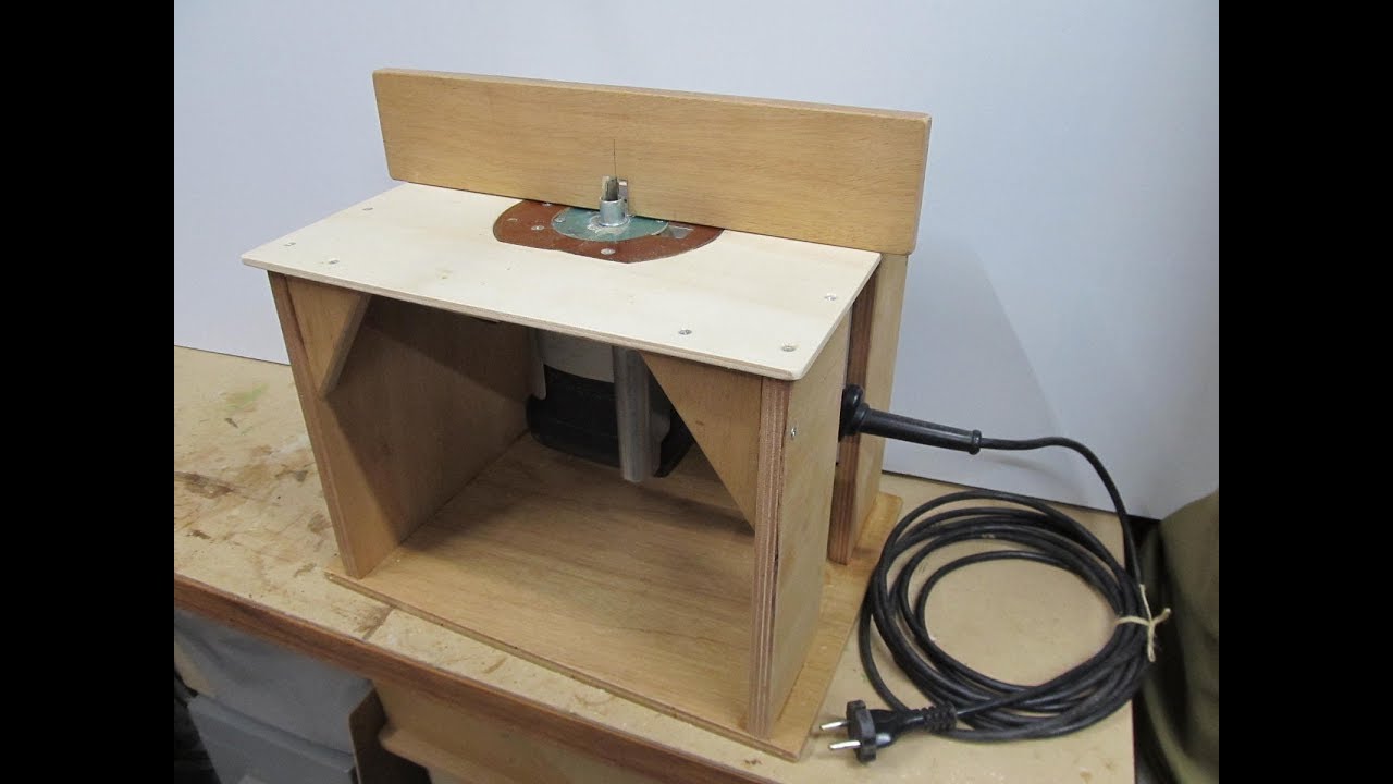 Make a table for my router . - YouTube