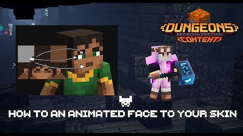 How to add animated eyes to your custom skin in the Minecraft Dungeons Addon