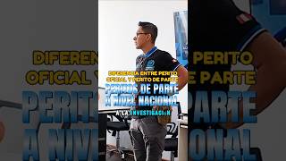 El perito Andy FELIX CABRERA explica algunas diferencias entre el perito oficial y de parte. #perito