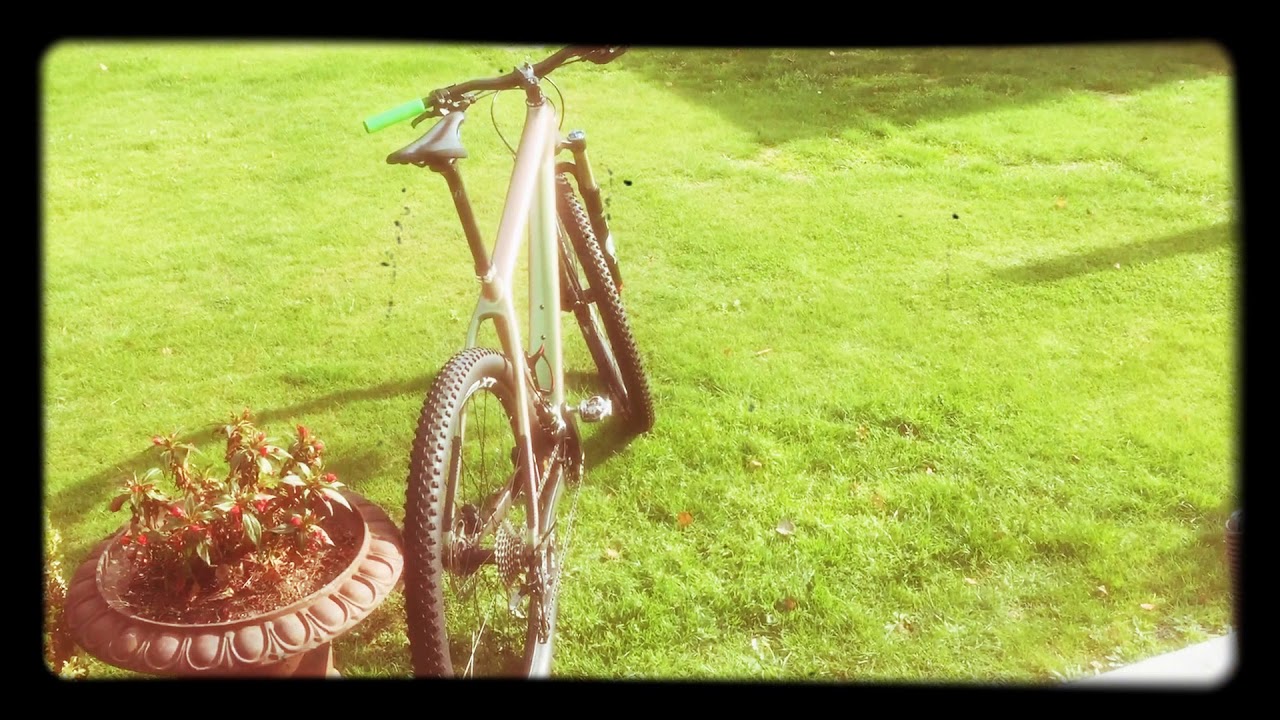 Wrapping MTB hard tail.