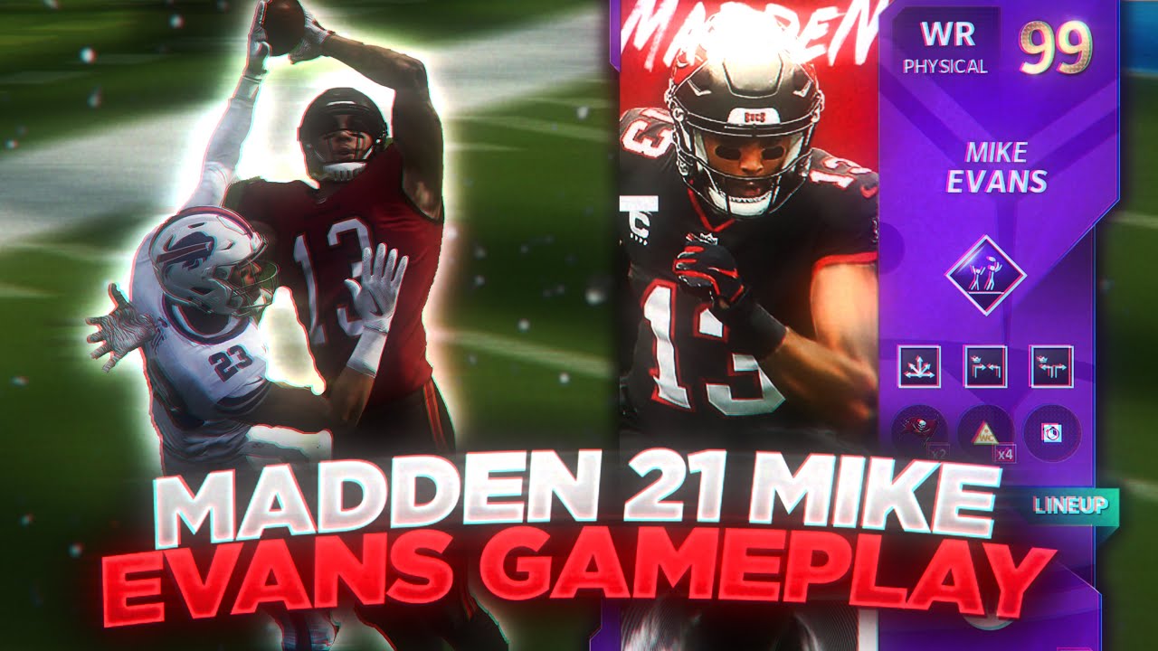 THIS A DEMI GOD CARD! 99 OVR TEAM MASTER MIKE EVANS GAMEPLAY! MADDEN 21 ULTIMATE TEAM!