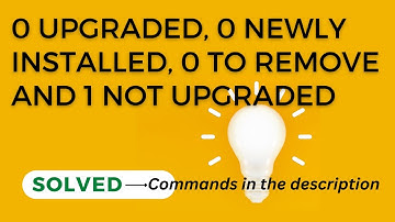 0 upgraded, 0 newly installed, 0 to remove and 1 not upgraded(Ubuntu,Kali,Mint)