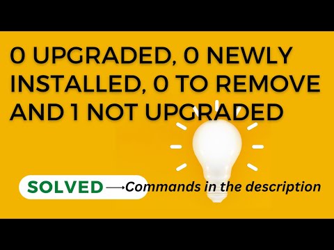 0 upgraded, 0 newly installed, 0 to remove and 1 not upgraded(Ubuntu,Kali,Mint)