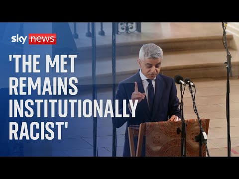 Stephen Lawrence memorial: 'The Met remains institutionally racist' – Sadiq Khan