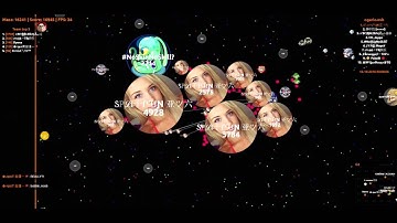 Agar.io - Splitrun Gameplay - Extension Ogario
