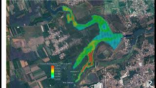 Distribution of suspended sediment during reservoir flushing
