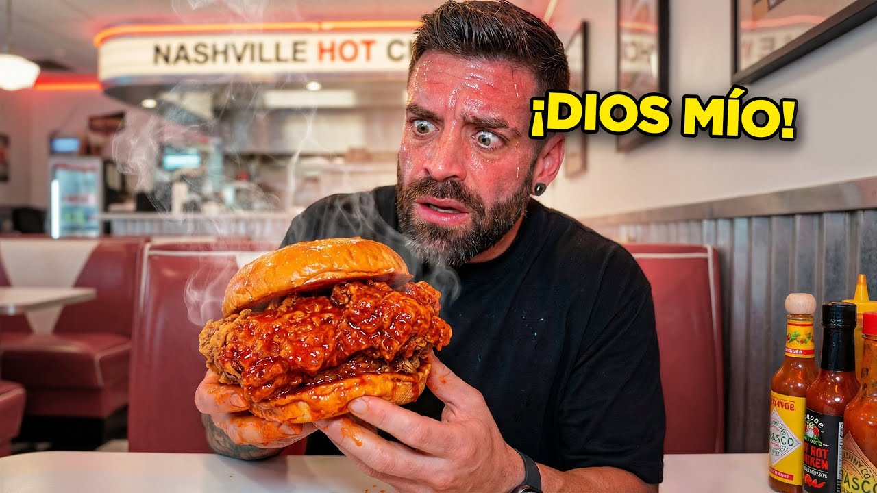 NADIE SE ATREVE a TERMINAR ESTE POLLO FRITO PICANTE
