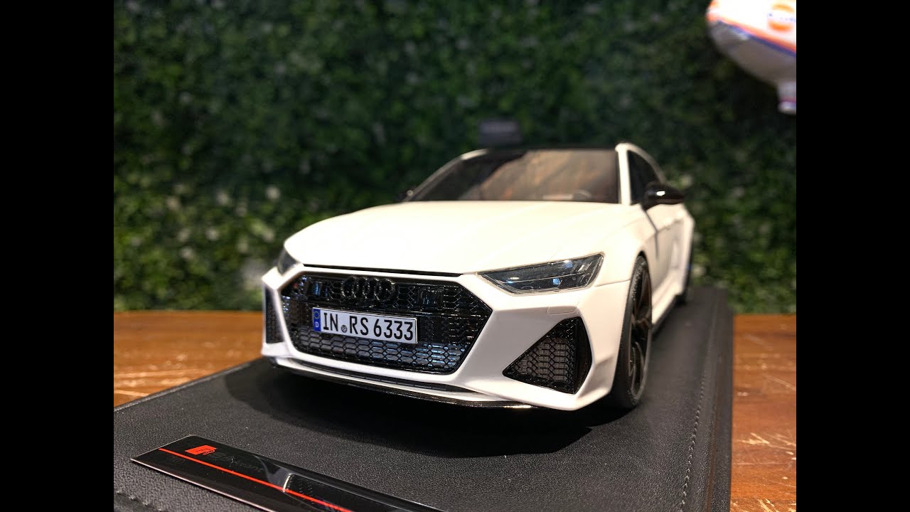 1/18 Motorhelix Audi RS6 Avant (C8) Pearl White - YouTube