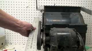 How to align the pulleys on an HVAC blower