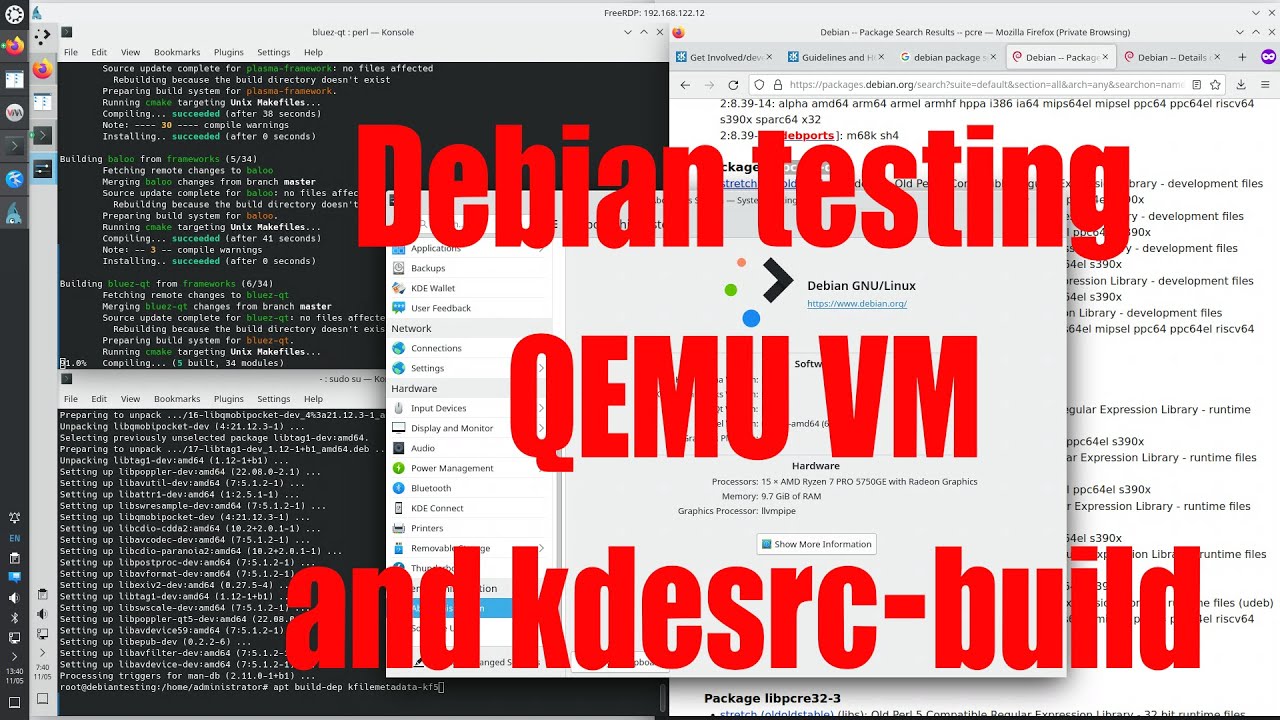 Debian Testing VM And Build KDE Software Using Kdesrc build Tutorial Debian testing vm and build kde software using kdesrc build tutorial