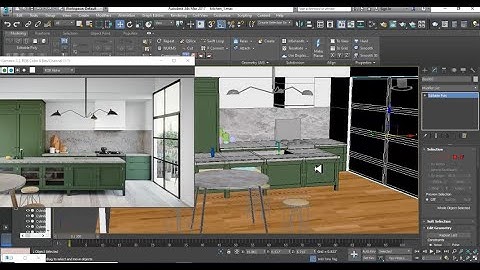 3DsMax Tutorials, Tutorial on 3D Modeling, Texturing & Lighting a Modular Kitchen in 3dsmax (Part 8)