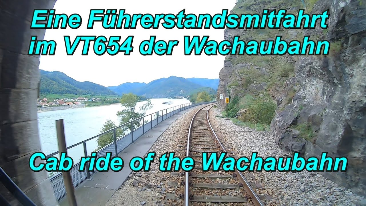 🇦🇹 Führerstandsmitfahrt im VT654 der Wachaubahn - Cab ride in the VT654 of the Wachaubahn