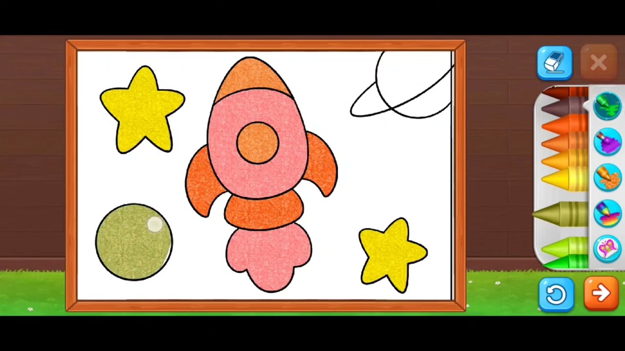 Rocket 🚀 Colouring Fun 