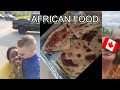 Making some african food for my canadian husband friends chapati                 canada food