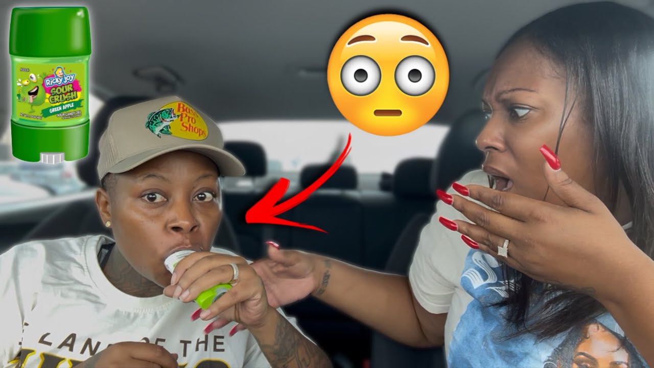 Розыгрыш с поеданием сухого дезодоранта моей жене!