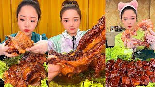 ASMR MUKBANG spicy Pork Bellly Soothing Sounds While Enjoying Delicious 먹방 모음이 팅쇼 리얼 사운드 #451