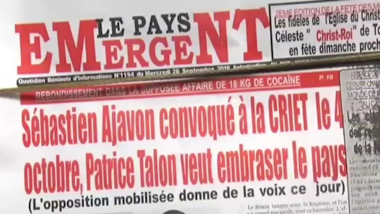 Bénin, SEBASTIEN AJAVON DEVANT LA JUSTICE