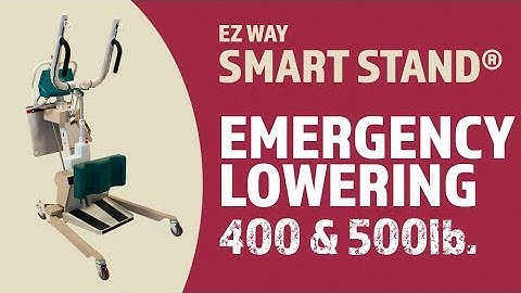 EZ Way Smart Stand® Usage: Emergency Lowering of the 400 and 500 lb. Stands