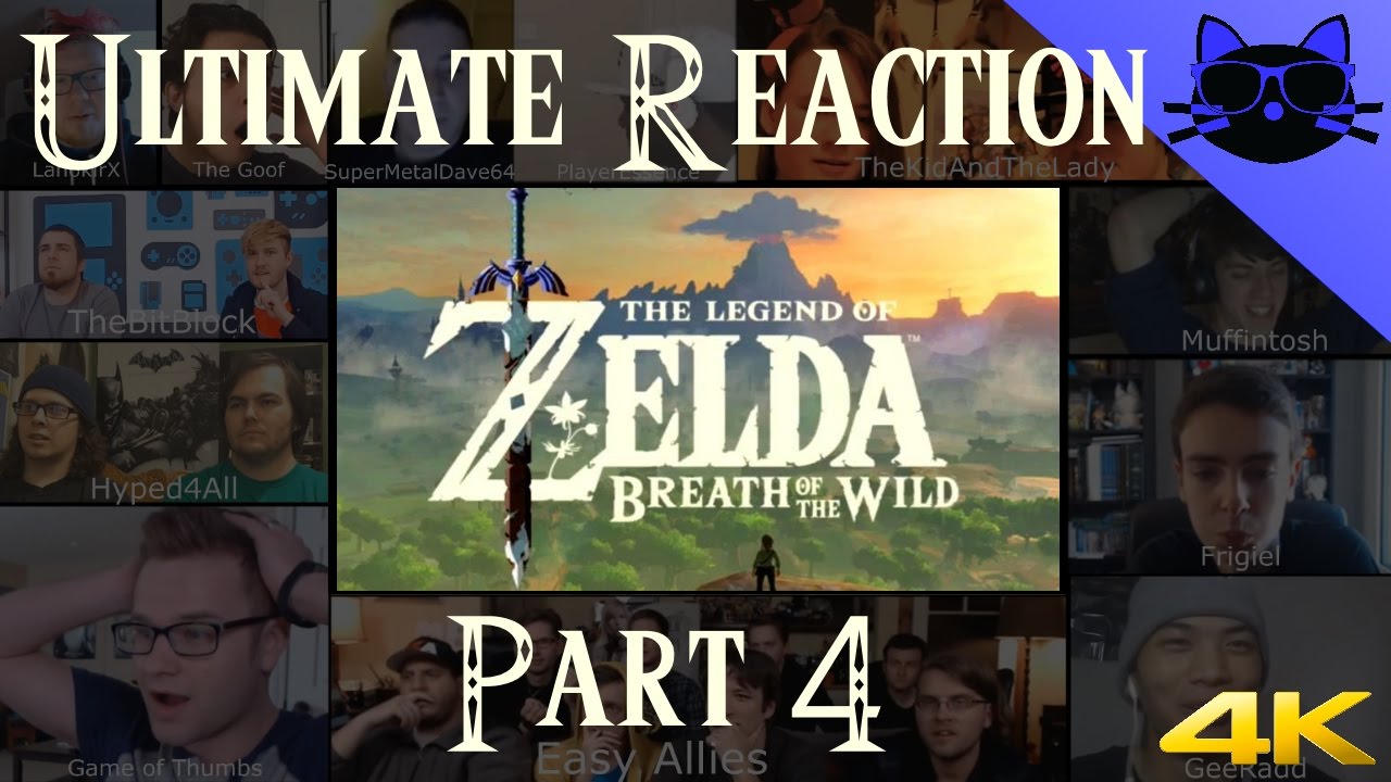 Zelda Breath of the Wild - Reaction Compilation - Part 4 - Best reactions - 4k