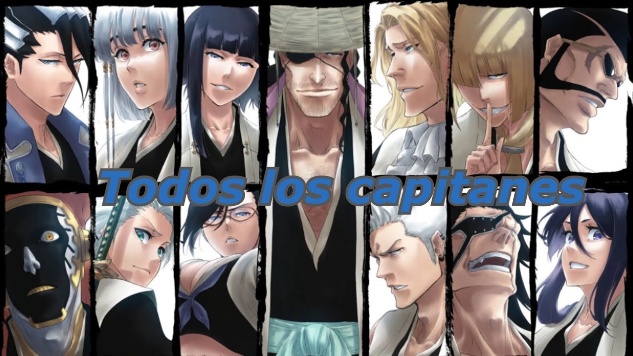 Todos los capitanes del gotei 13 desde el inicio hasta el final (Bleach