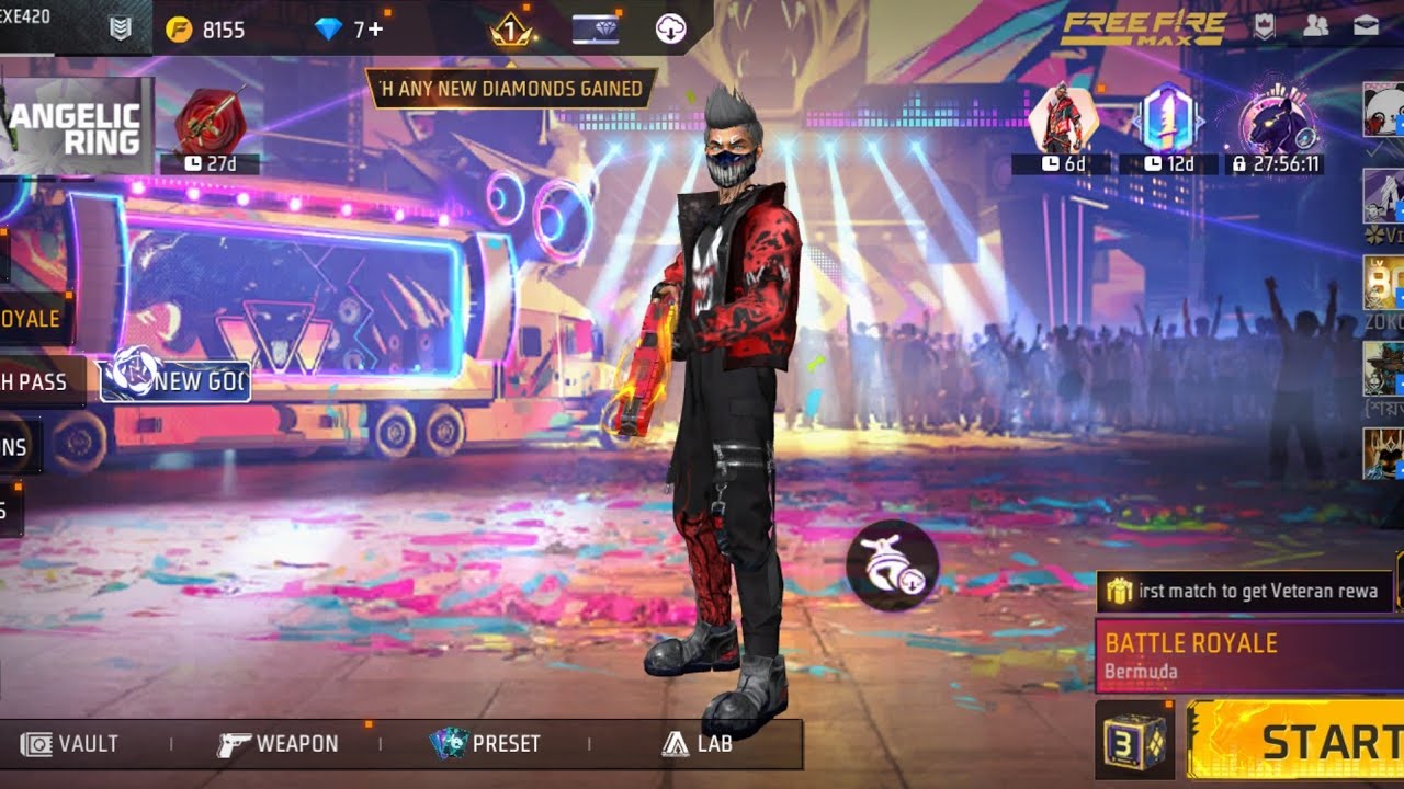 Live Free Fire New Rank Season Rank Push Live !!