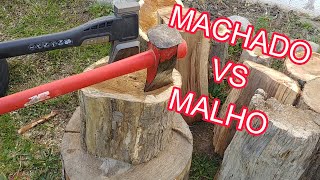 Comparação De Machados Para Rachadura De Madeira Como Rachar Toras De Madeira Machado Vs Marreta