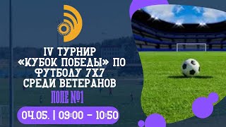 IV Турнир &quot;Кубок Победы&quot; по футболу 7х7 | ПОЛЕ 1 | 04.05.2024