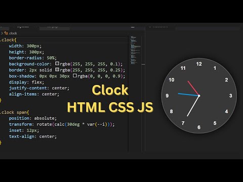 How to Create Analog Clock using HTML CSS and JavaScript