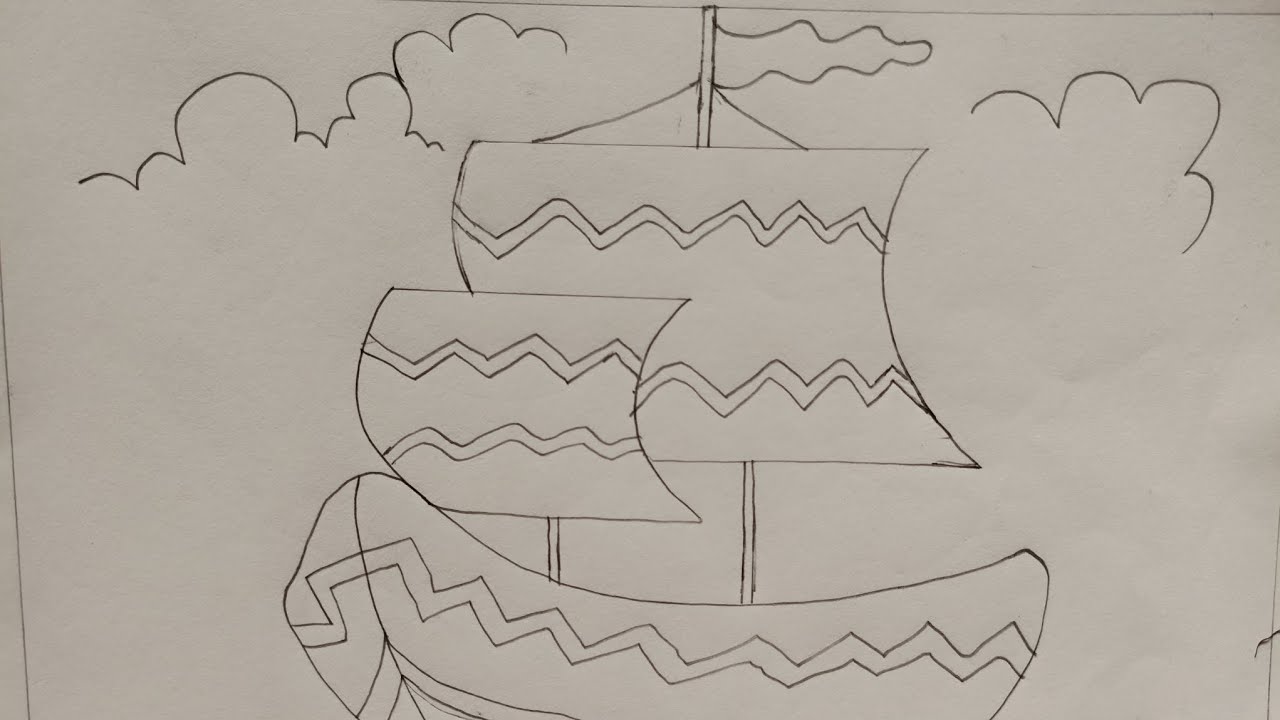 How to draw a 🚢⚓ ship step by step.  #art #ship #boat #drawing #drawingtutorial #easydrawing #viral 