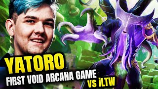 YATORO NEW Faceless Void Arcana FIRST Pro Gameplay Dota 2 vs iLTW