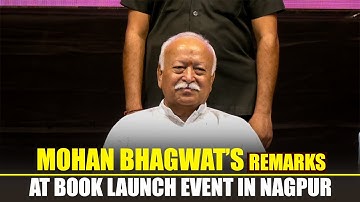 LIVE: RSS Chief Mohan Bhagwat delivers remarks at Book Launch Event in Nagpur