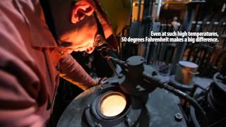 Just how hot is molten steel