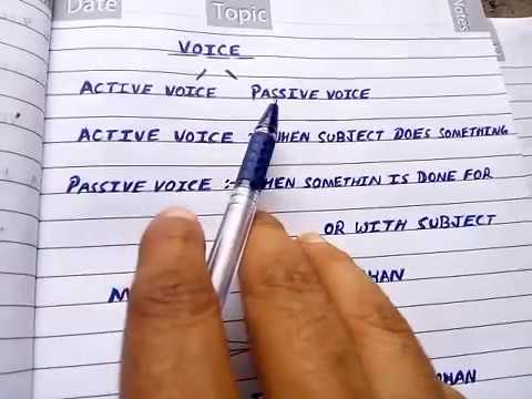 The Voice In Hindi In Details Active Passive Voice In Hindi Youtube