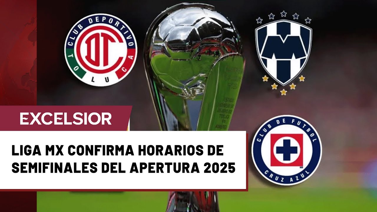 Liga MX confirma horarios de Semifinales del Apertura 2025 - YouTube