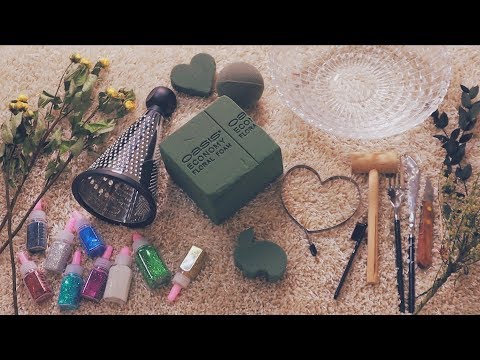 플로랄폼ASMR 감성자극♥️소리 촉감 최고!!자르고 부수고U.U No Talking