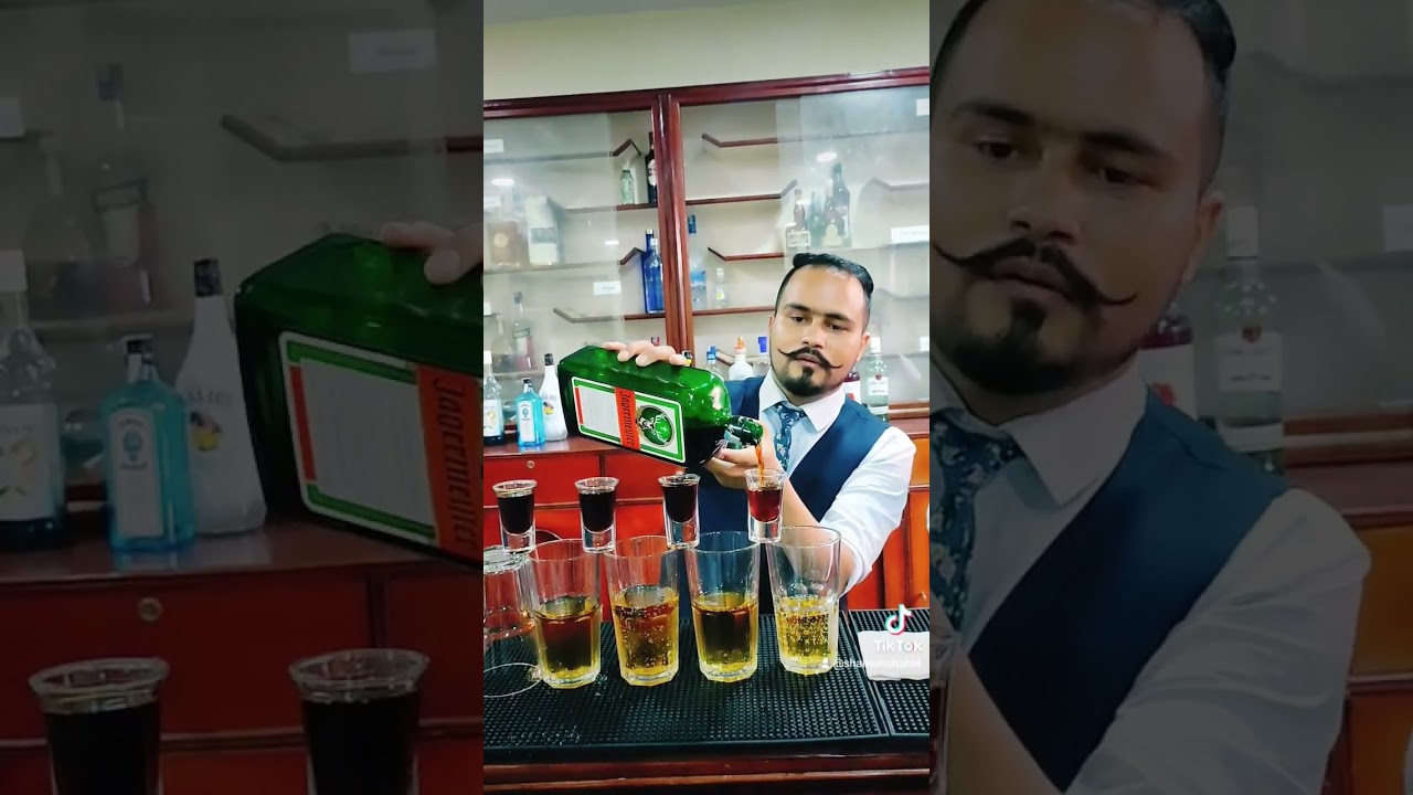 Jager bomb shots! (without redbull!!) #j&auml;germeister #shots #redbull